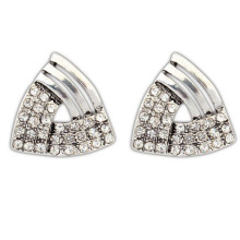 Yiwu Jewelry Fashion Triangle NOvelty Christmas Diamond Alloy Earrings